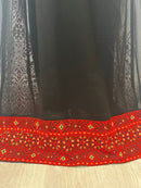 Dhuha Red Tatreez Embroidered Palestinian Kaftan Thobe (2 Piece Set)