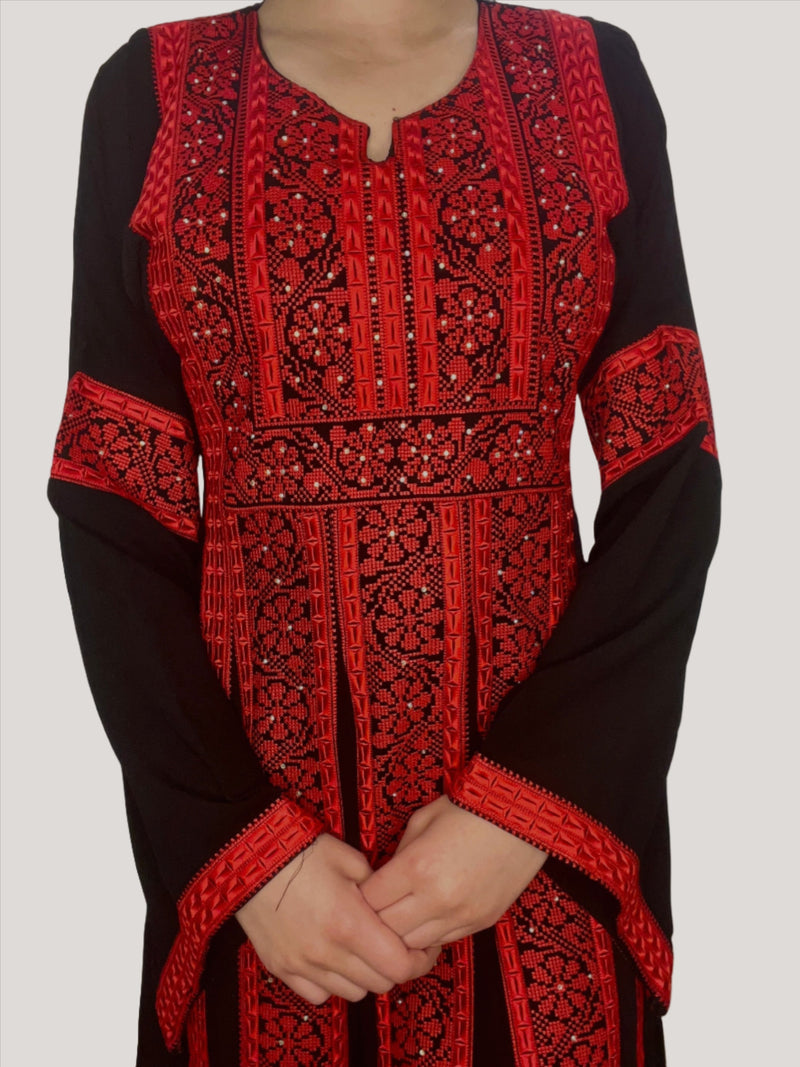The Traditional Tatreez Embroidered Palestinian Thobe
