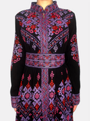 Fatima Color Tatreez Embroidered Palestinian Kaftan Thobe (3 Piece Set)