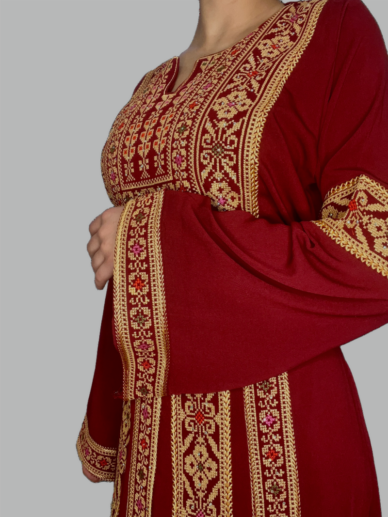 The Traditional Tatreez Embroidered Palestinian Thobe