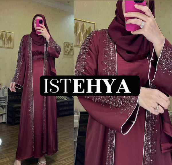 Amal Diamond Beaded Abaya 3+ Colours