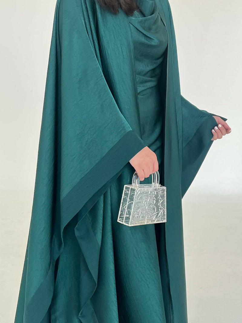 Silk abaya set 3+ colours