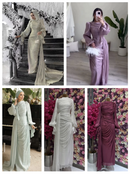 Luxury Ruched Organza Evening Dress