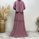 Maternity & Nursing Essential Front Zipper Ruffles Maxi Dress