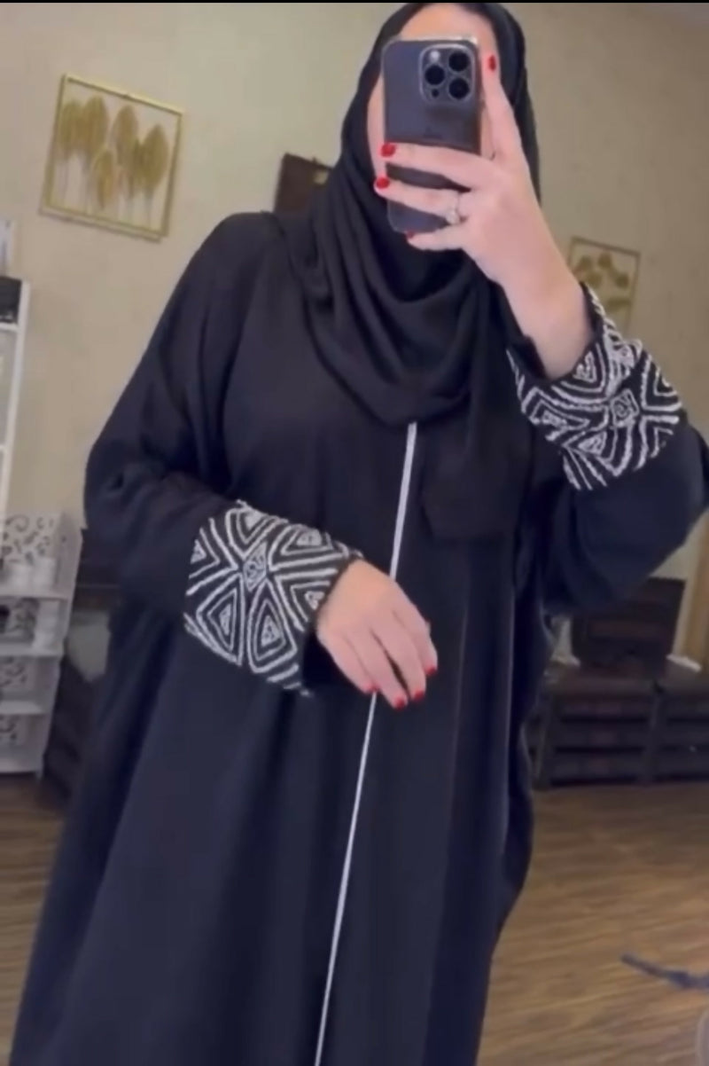 Diamond Sleeves Kaftan Abaya UAE