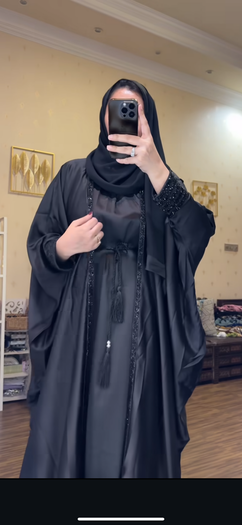 Emirati Kaftan Shrug Abaya Embellished