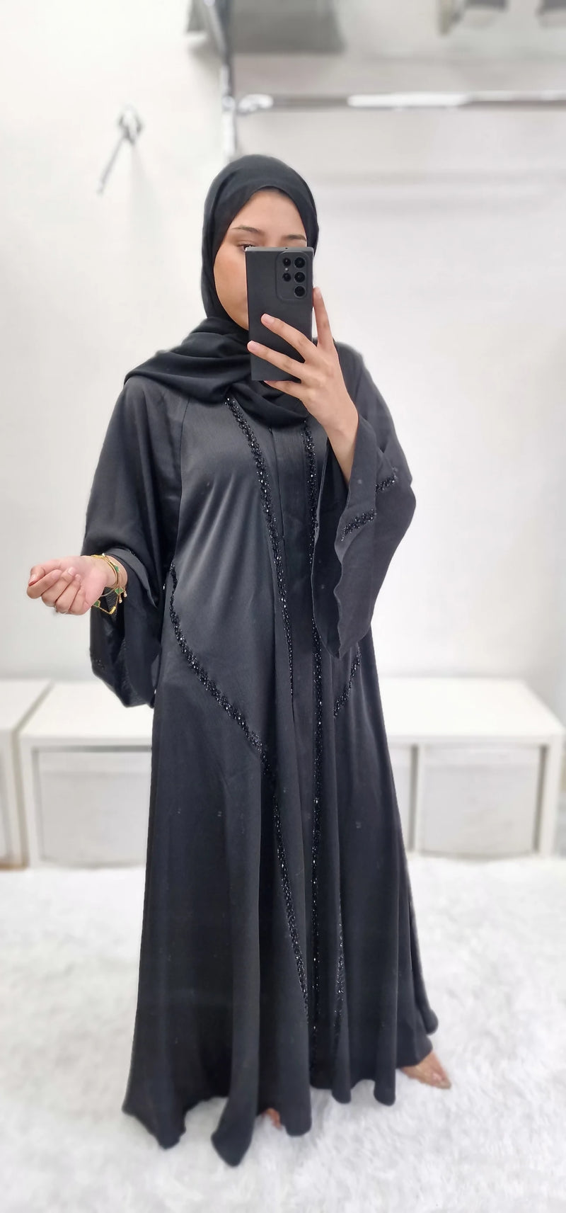 Khadija Abaya Black UAE