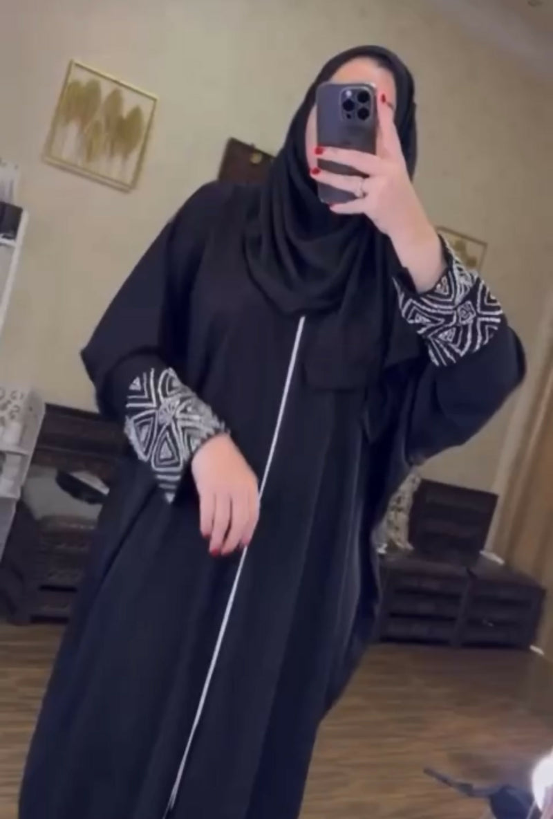 Diamond Sleeves Kaftan Abaya UAE