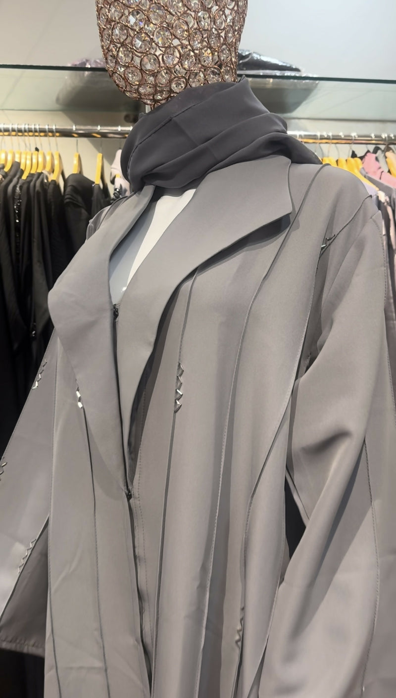Classic Embellished Coat Abaya