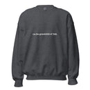 "i'm the grandchild of 1948." Embroidered Unisex Sweatshirt