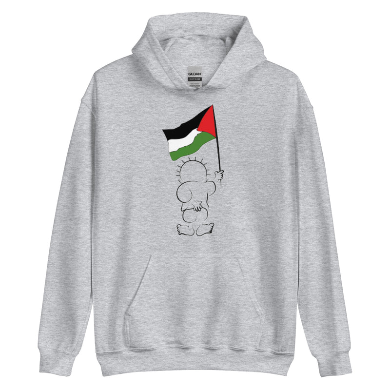 Handala Palestine Printed Unisex Hoodie