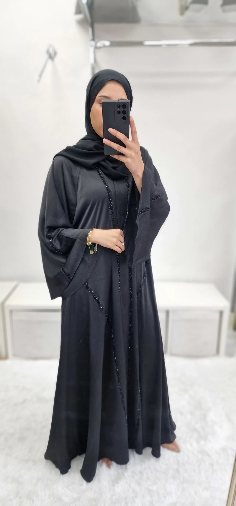 Khadija Abaya Black UAE