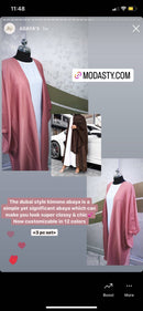 The Dubai Style Kimono 3 pcset abaya comes with a belt to style as you like