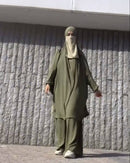 Jilbab With Pants Two Piece Set 3 Sleeve Designs 12+ Colors