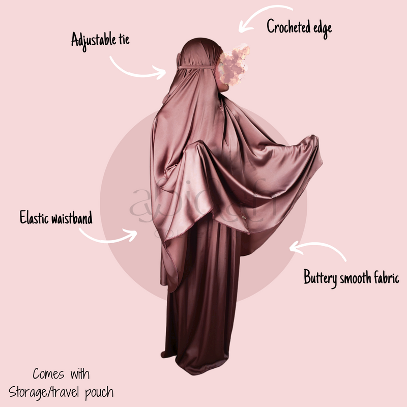 Silk Prayer Set adjustable smooth fabric pink