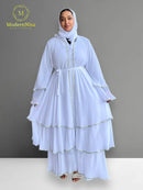 Abaya Ivy White