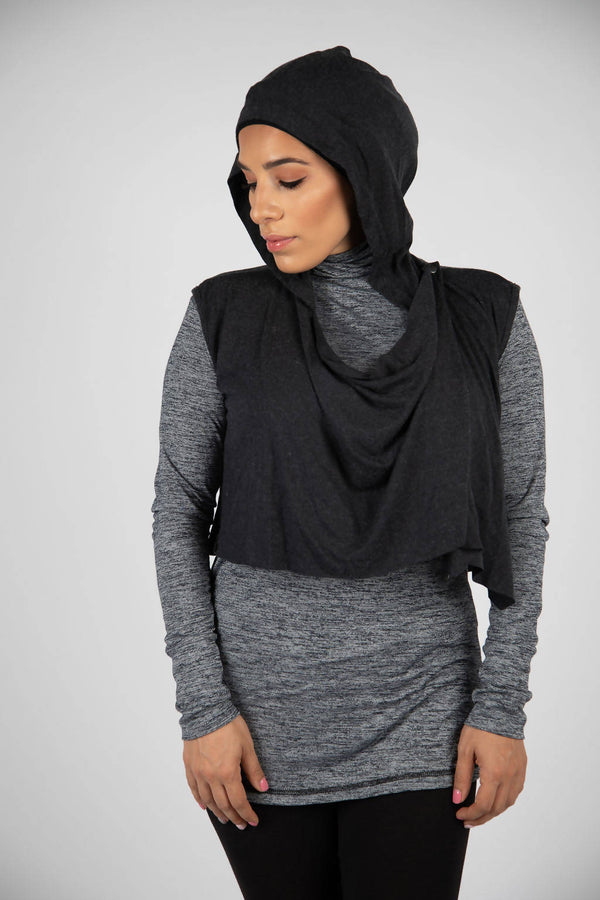 women's black Ava wrap sleeveless 