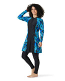 Ocean zip thru swim dress SPF50+