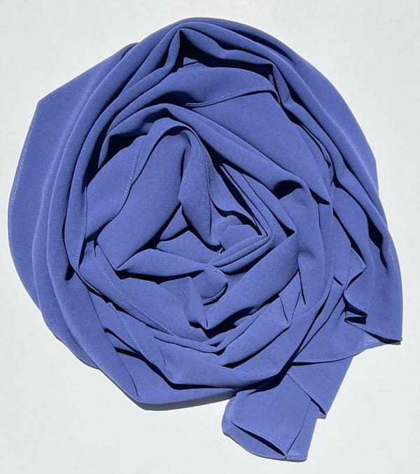 Elegant Chiffon Hijab-Royal Blue