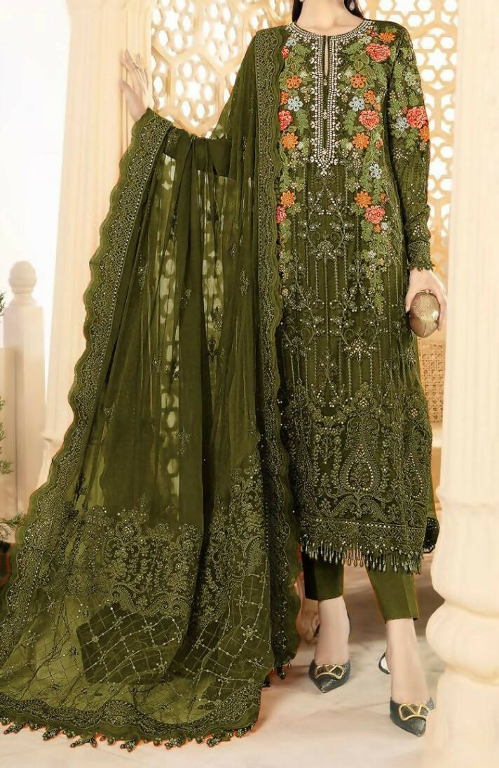 AMNA LUXURIOUS PAKISTANI DRESS 3PC SET 4+ COLORS AMNA LUXURIOUS PAKISTANI DRESS 3PC SET 4+ COLORS