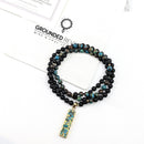 Turquoise & Lava Tasbih | Women's Islamic Prayer Beads, 99 Beads