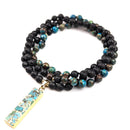 Turquoise & Lava Tasbih | Women's Islamic Prayer Beads, 99 Beads