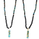 Turquoise & Lava Tasbih | Women's Islamic Prayer Beads, 99 Beads