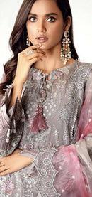 Presenting the Al Amara stitched dress with handcrafted work and detailed embroidery to make you look absolutely stunning this Eid! 