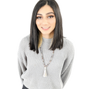 Botswana Agate Tassel Tasbih | Women's Islamic Prayer Beads, 99 Beads