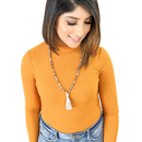 Botswana Agate Tassel Tasbih | Women's Islamic Prayer Beads, 99 Beads