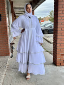 Abaya Ivy White