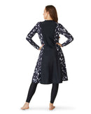 Fleck zip thru swim dress SPF50+