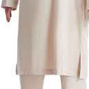 Mens Classic Buttoned Two Piece Kurta Qamis Set