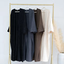 Sparkly Winter Open Abaya Maxi Jacket