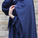 Long Sleeve Abaya with Attached Hijab