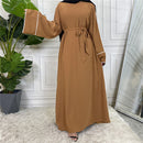 Lined Bell Sleeve Abaya