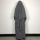 Butterfly Jilbab Abaya Khimar Crepe Set (2-Piece Set)