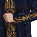 Mens Luxury Velvet Embroidered Thobe