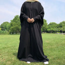 Maternity & Nursing Essential Nida Front Zipper Abaya Dress