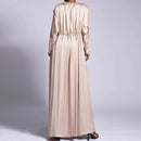 Dahlia Waist Ruched Satin Maxi Dress