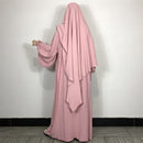 Butterfly Jilbab Abaya Khimar Crepe Set (2-Piece Set)