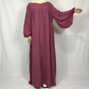 Simple Solid Maxi Dress