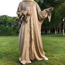 Tanya Tie Cuff Sleeve Open Abaya Set (2-Piece Set)