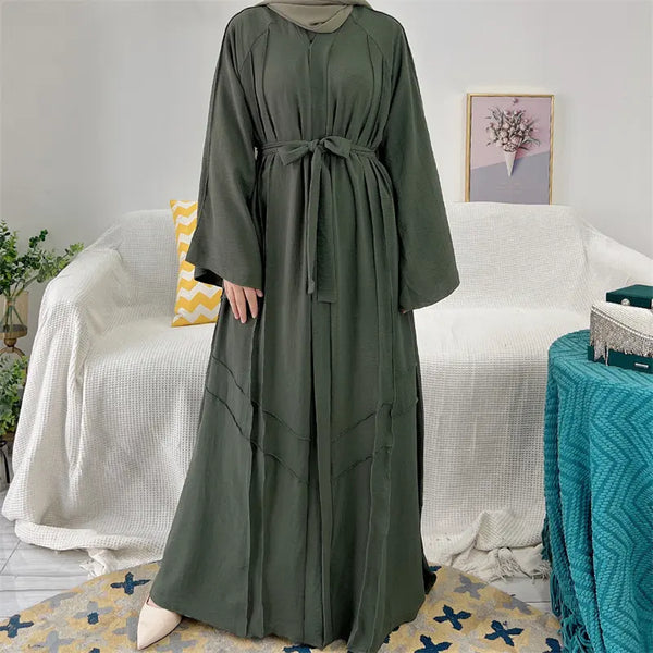 Zafinah Open Abaya Maxi Dress
