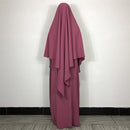 Butterfly Jilbab Abaya Khimar Crepe Set (2-Piece Set)