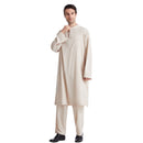 Mens Classic Buttoned Two Piece Kurta Qamis Set