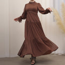 Lila Prairie Chiffon Maxi Dress