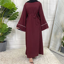 Lined Bell Sleeve Abaya