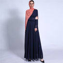 Leena Waist Cross Wrap Chiffon Maxi Dress