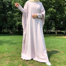 Maternity & Nursing Essential Nida Front Zipper Abaya Dress